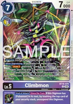 Climbmon (BT16-074)⁣ - Beginning Observer⁣ (Rare)⁣ [074]