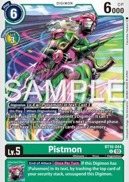 Pistmon (BT16-044)⁣ - Beginning Observer⁣ (Uncommon)⁣ [044]