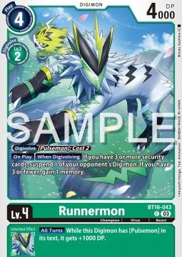 Runnermon (BT16-043)⁣ - Beginning Observer⁣ (Common)⁣ [043]