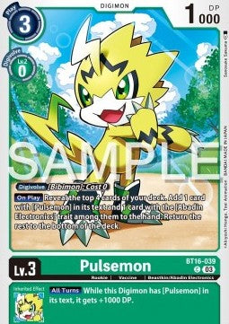 Pulsemon (BT16-039)⁣ - Beginning Observer⁣ (Common)⁣ [039]