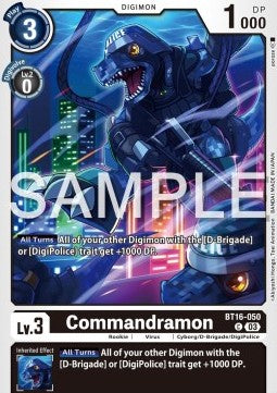 Commandramon (BT16-050)⁣ - Beginning Observer⁣ (Common)⁣ [050]