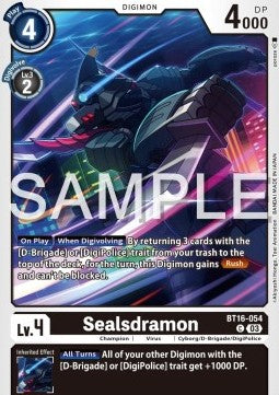 Sealsdramon (BT16-054)⁣ - Beginning Observer⁣ (Common)⁣ [054]