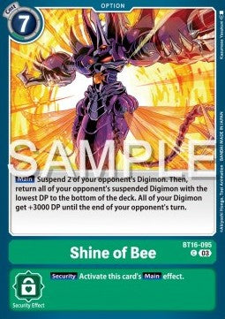 Shine of Bee (BT16-095)⁣ - Beginning Observer⁣ (Common)⁣ [095]