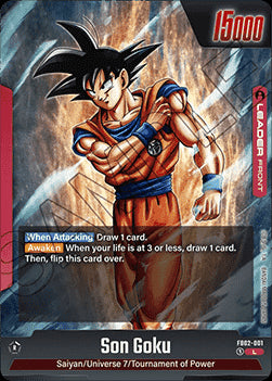 Son Goku // Son Goku (FB02-001) [Fusion World] (V.1 - Leader)⁣ - Blazing Aura [Fusion World]⁣ (Leader)⁣ [001]