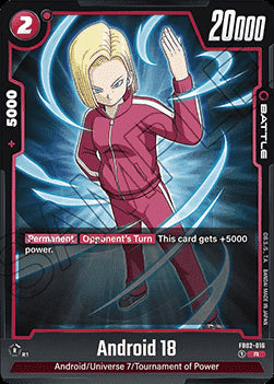 Android 18 (FB02-016) [Fusion World]⁣ - Blazing Aura [Fusion World]⁣ (Rare)⁣ [016]