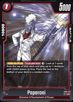 Paparoni (FB02-021) [Fusion World]⁣ - Blazing Aura [Fusion World]⁣ (Uncommon)⁣ [021]