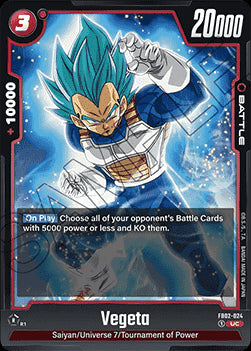 Vegeta (FB02-024) [Fusion World]⁣ - Blazing Aura [Fusion World]⁣ (Uncommon)⁣ [024]