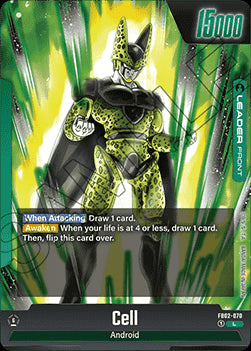 Cell // Cell (FB02-070) [Fusion World] (V.1 - Leader)⁣ - Blazing Aura [Fusion World]⁣ (Leader)⁣ [070]