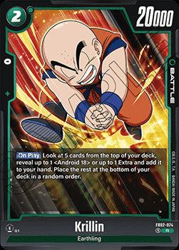 Krillin (FB02-074) [Fusion World]⁣ - Blazing Aura [Fusion World]⁣ (Rare)⁣ [074]