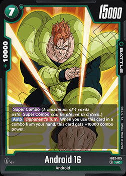 Android 16 (FB02-075) [Fusion World]⁣ - Blazing Aura [Fusion World]⁣ (Uncommon)⁣ [075]