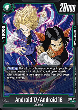 Android 17 / Android 18 (FB02-077) [Fusion World]⁣ - Blazing Aura [Fusion World]⁣ (Rare)⁣ [077]