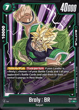 Broly : BR (FB02-096) [Fusion World]⁣ - Blazing Aura [Fusion World]⁣ (Rare)⁣ [096]