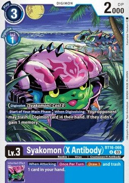 Syakomon (X Antibody) (BT16-066)⁣ - Beginning Observer⁣ (Uncommon)⁣ [066]