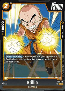 Krillin (FB02-112) [Fusion World]⁣ - Blazing Aura [Fusion World]⁣ (Common)⁣ [112]