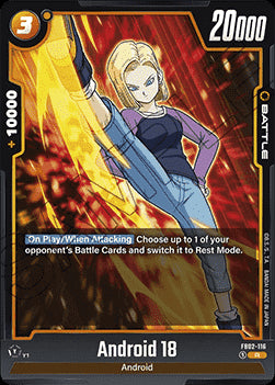 Android 18 (FB02-116) [Fusion World]⁣ - Blazing Aura [Fusion World]⁣ (Rare)⁣ [116]