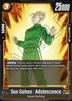 Son Gohan : Adolescence (FB02-122) [Fusion World]⁣ - Blazing Aura [Fusion World]⁣ (Rare)⁣ [122]