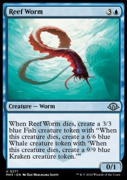 Reef Worm⁣ - Modern Horizons 3⁣ (Uncommon)⁣ [271]