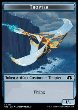 Thopter Token (Blue Artifact 1/1)⁣ - Modern Horizons 3: Tokens⁣ (Token)⁣ [T13]