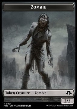 Zombie Token (Black 2/2)⁣ - Modern Horizons 3: Tokens⁣ (Token)⁣ [T21]