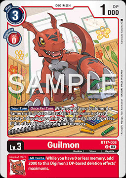 Guilmon (BT17-008)⁣ - Secret Crisis⁣ (Uncommon)⁣ [008]