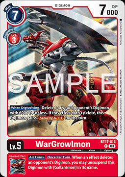 WarGrowlmon (BT17-013)⁣ - Secret Crisis⁣ (Common)⁣ [013]