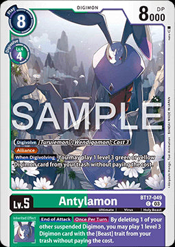 Antylamon (BT17-049)⁣ - Secret Crisis⁣ (Common)⁣ [049]