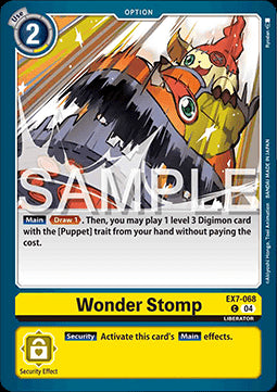 Wonder Stomp (EX7-068) (V.1)⁣ - Digimon Liberator⁣ (Common)⁣ [068]