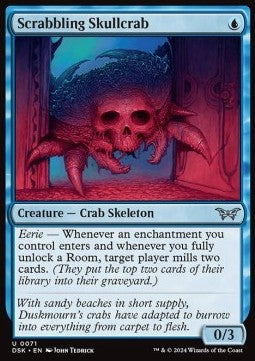 Scrabbling Skullcrab⁣ - Duskmourn: House of Horror⁣ (Uncommon)⁣ [71]