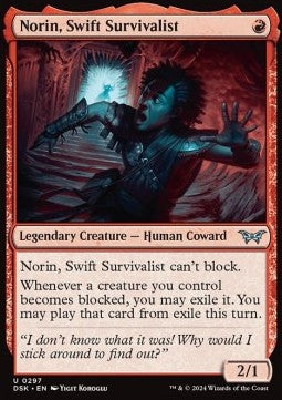 Norin, Swift Survivalist⁣ - Duskmourn: House of Horror: Extras⁣ (Uncommon)⁣ [297]