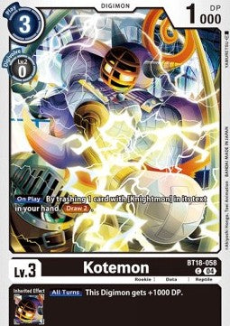 Kotemon (BT18-058)⁣ - Special Booster Ver 2.0⁣ (Common)⁣ [058]