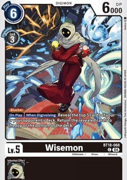 Wisemon (BT18-068)⁣ - Special Booster Ver 2.0⁣ (Common)⁣ [068]