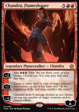 Chandra, Flameshaper⁣ - Magic: The Gathering Foundations⁣ (Mythic)⁣ [81]