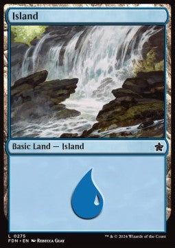 Island (V.2)⁣ - Magic: The Gathering Foundations⁣ (Land)⁣ [275]