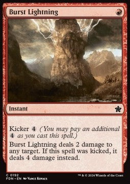 Burst Lightning⁣ - Magic: The Gathering Foundations⁣ (Common)⁣ [192]