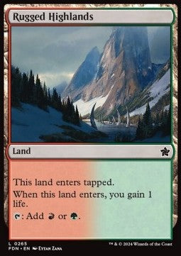 Rugged Highlands⁣ - Magic: The Gathering Foundations⁣ (Common)⁣ [265]