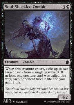 Soul-Shackled Zombie⁣ - Magic: The Gathering Foundations⁣ (Common)⁣ [70]