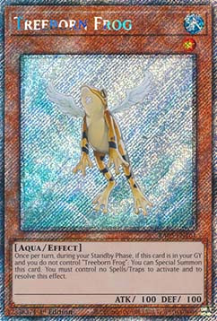 Treeborn Frog (V.1 - Platinum Secret Rare)⁣ - Quarter Century Bonanza⁣ (Platinum Secret Rare)⁣ [161]