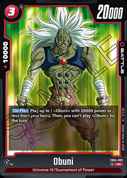 Obuni (FB04-003) [Fusion World]⁣ - Ultra Limit [Fusion World]⁣ (Uncommon)⁣ [003]