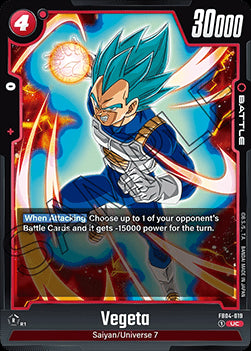 Vegeta (FB04-019) [Fusion World]⁣ - Ultra Limit [Fusion World]⁣ (Uncommon)⁣ [019]