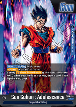 Son Gohan : Adolescence // Son Gohan : Adolescence (FB04-026) [Fusion World] (V.1 - Leader)⁣ - Ultra Limit [Fusion World]⁣ (Leader)⁣ [026]