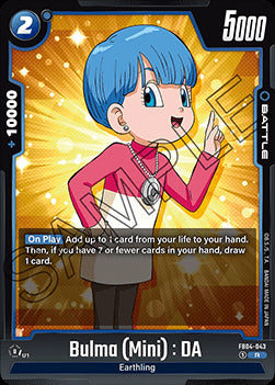 Bulma (Mini) : DA (FB04-043) [Fusion World] (V.1 - Rare)⁣ - Ultra Limit [Fusion World]⁣ (Rare)⁣ [043]