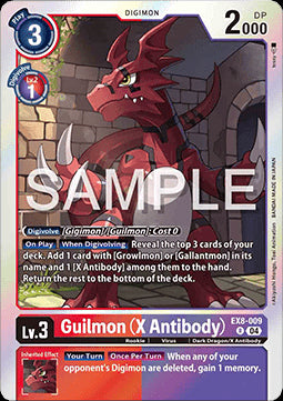 Guilmon (X Antibody) (EX8-009) (V.1)⁣ - Chain of Liberation⁣ (Rare)⁣ [009]