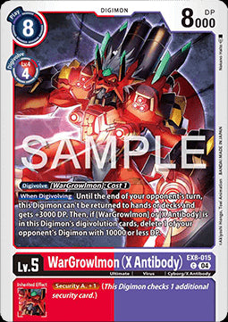 WarGrowlmon (X Antibody) (EX8-015) (V.1)⁣ - Chain of Liberation⁣ (Common)⁣ [015]