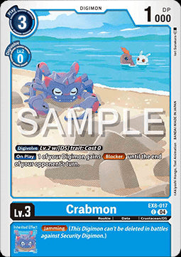 Crabmon (EX8-017) (V.1)⁣ - Chain of Liberation⁣ (Common)⁣ [017]