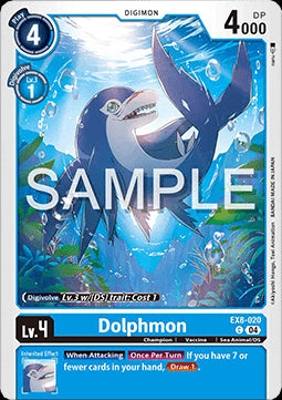 Dolphmon (EX8-020) (V.1)⁣ - Chain of Liberation⁣ (Common)⁣ [020]