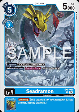 Seadramon (EX8-021) (V.1)⁣ - Chain of Liberation⁣ (Uncommon)⁣ [021]