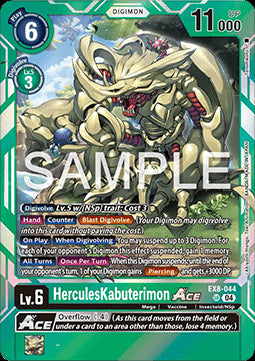 HerculesKabuterimon Ace (EX8-044) (V.1)⁣ - Chain of Liberation⁣ (Super Rare)⁣ [044]