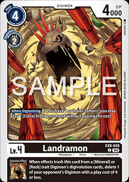 Landramon (EX8-048) (V.1)⁣ - Chain of Liberation⁣ (Common)⁣ [048]