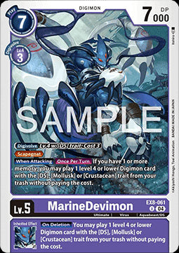 MarineDevimon (EX8-061) (V.1)⁣ - Chain of Liberation⁣ (Uncommon)⁣ [061]