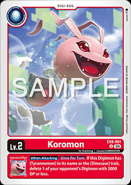 Koromon (EX8-001) (V.1)⁣ - Chain of Liberation⁣ (Uncommon)⁣ [001]